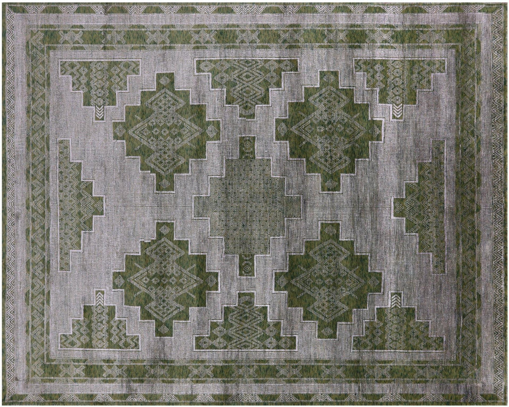 Wool & Silk Southwest Navajo Handmade Rug - Manhattan Rugs