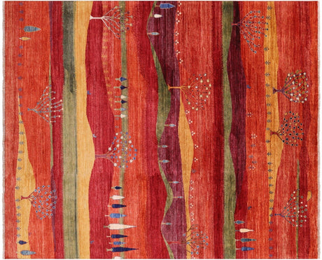 Persian Gabbeh Tribal Handmade Rug - Manhattan Rugs