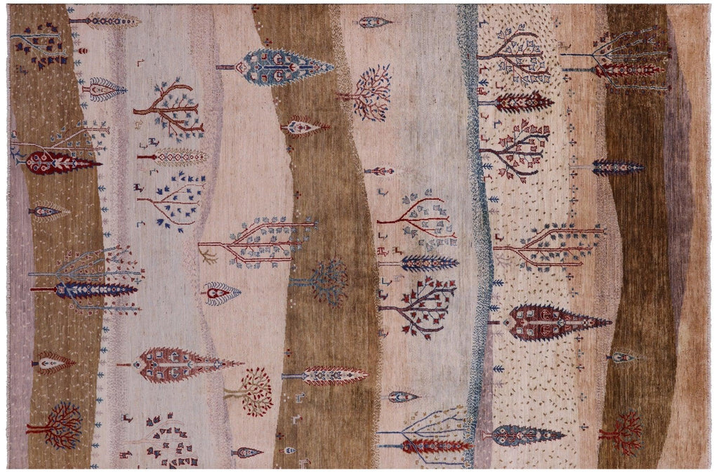 Persian Gabbeh Tribal Hand Knotted Wool Rug - Manhattan Rugs