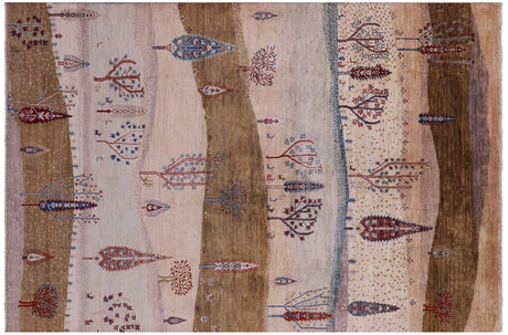 Persian Gabbeh Tribal Hand Knotted Wool Rug - Manhattan Rugs