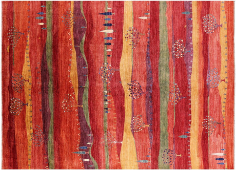 Persian Gabbeh Tribal Handmade Wool Rug - Manhattan Rugs