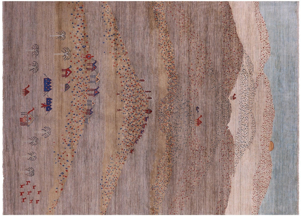 Tribal Persian Gabbeh Handmade Wool Rug - Manhattan Rugs