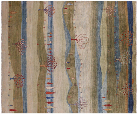 Persian Gabbeh Tribal Hand-Knotted Wool Rug - Manhattan Rugs