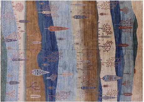 Hand Knotted Tribal Persian Gabbeh Wool Rug - Manhattan Rugs