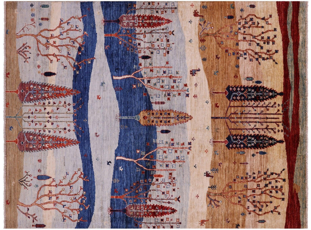 Tribal Persian Gabbeh Handmade Wool Rug - Manhattan Rugs