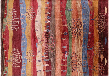 Hand Knotted Tribal Persian Gabbeh Rug - Manhattan Rugs