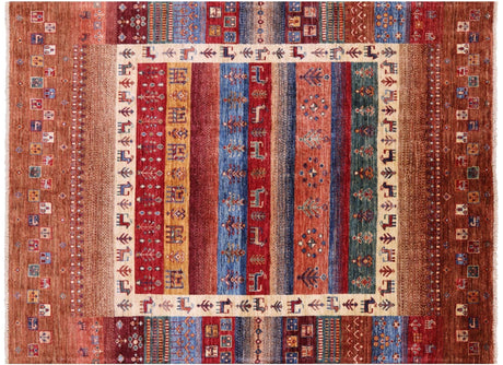 Handmade Persian Gabbeh Tribal Wool Rug - Manhattan Rugs