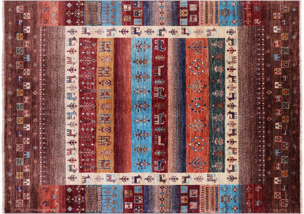 Handmade Persian Gabbeh Tribal Wool Rug - Manhattan Rugs