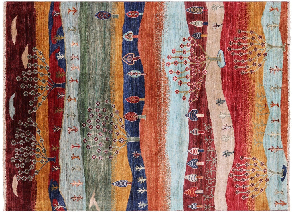 Tribal Persian Gabbeh Handmade Wool Rug - Manhattan Rugs