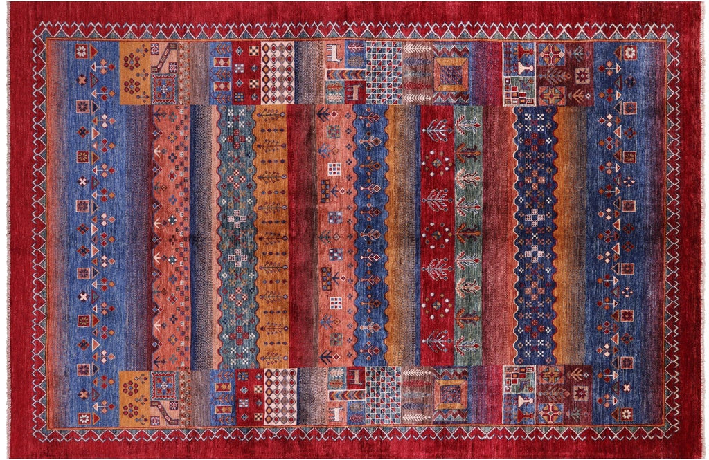 Persian Gabbeh Tribal Handmade Wool Rug - Manhattan Rugs