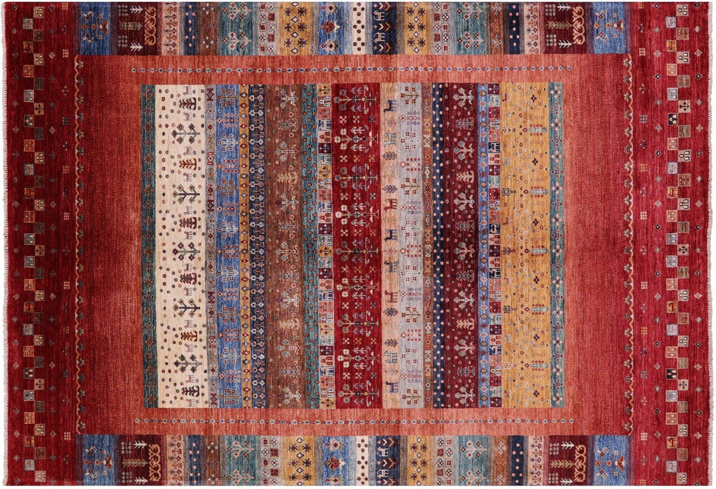Tribal Persian Gabbeh Hand Knotted Rug - Manhattan Rugs