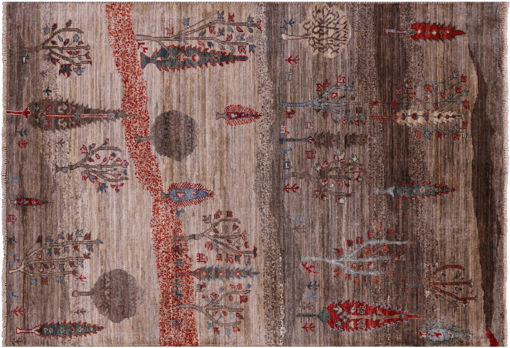 Persian Gabbeh Tribal Handmade Wool Rug - Manhattan Rugs