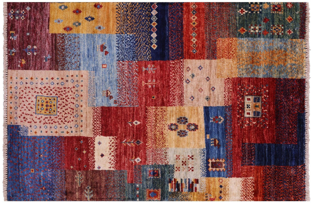 Persian Gabbeh Tribal Hand Knotted Wool Rug - Manhattan Rugs