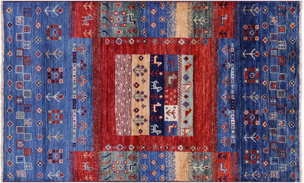 Persian Gabbeh Tribal Hand-Knotted Wool Rug - Manhattan Rugs