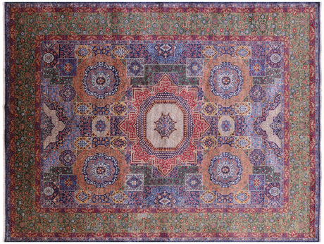 Geometric Mamluk Handmade Wool Rug - Manhattan Rugs
