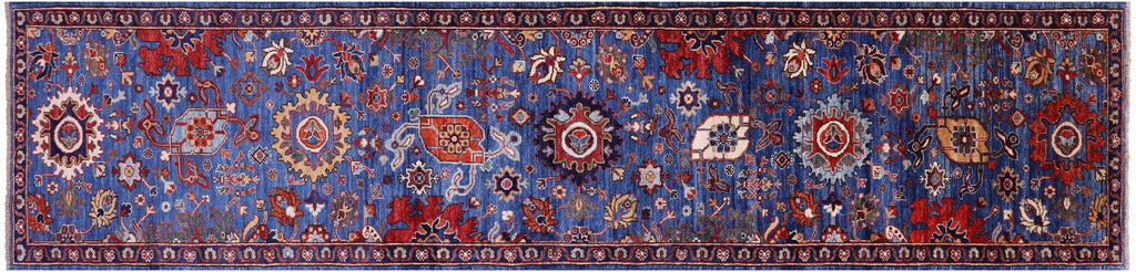 Runner Super Heriz Serapi Hand-Knotted Wool Rug - Manhattan Rugs