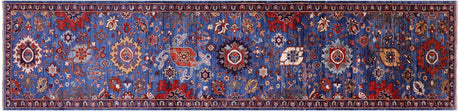 Runner Super Heriz Serapi Hand-Knotted Wool Rug - Manhattan Rugs