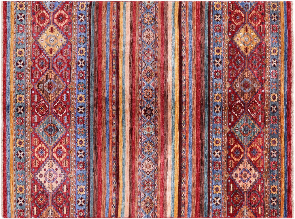 Khorjin Super Kazak Hand-Knotted Wool Rug - Manhattan Rugs