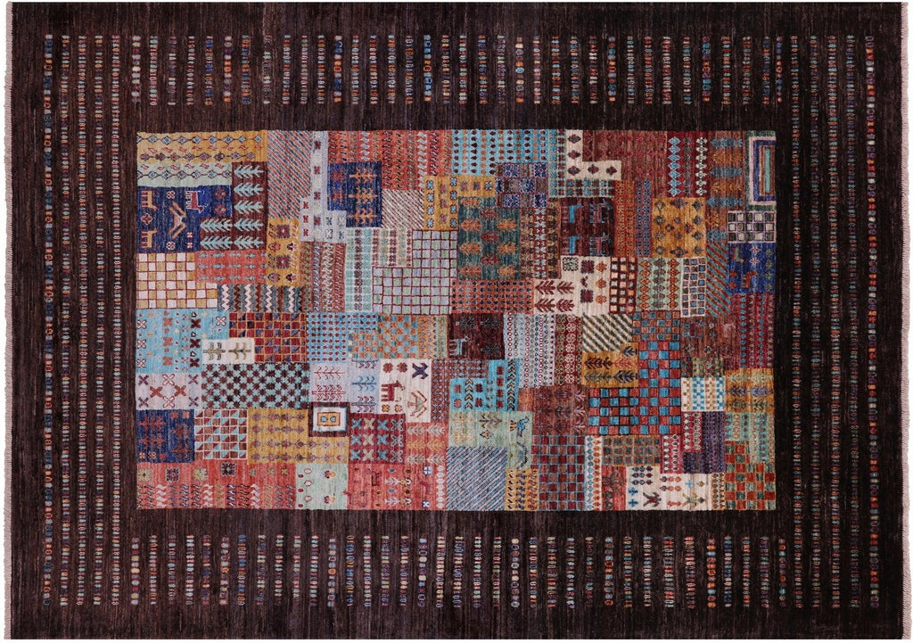 Tribal Persian Gabbeh Handmade Wool Rug - Manhattan Rugs