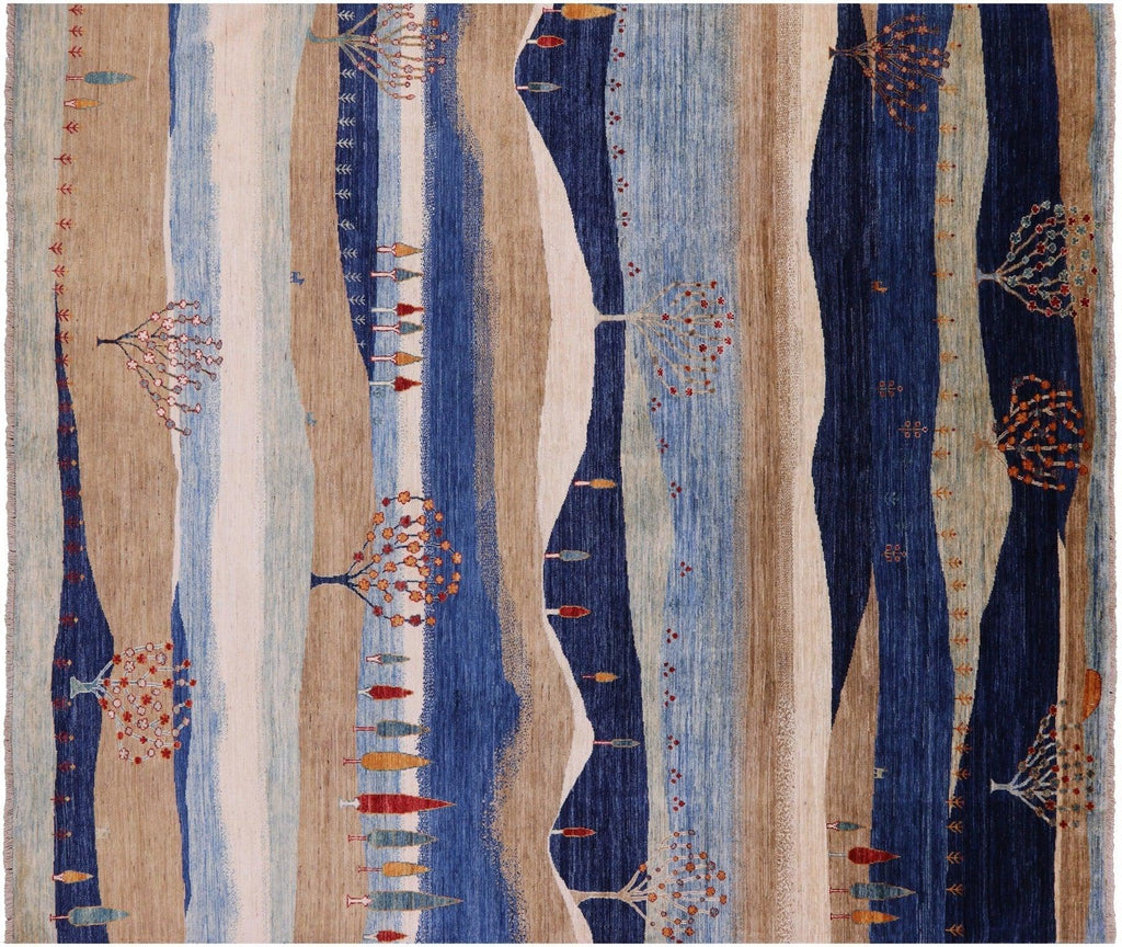 Handmade Persian Gabbeh Tribal Wool Rug - Manhattan Rugs
