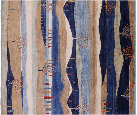 Handmade Persian Gabbeh Tribal Wool Rug - Manhattan Rugs