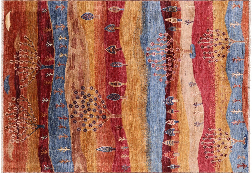 Tribal Persian Gabbeh Handmade Wool Rug - Manhattan Rugs