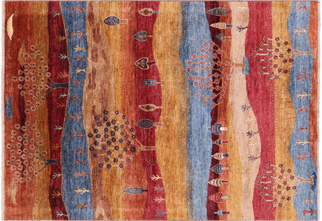 Tribal Persian Gabbeh Handmade Wool Rug - Manhattan Rugs