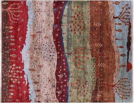 Hand-Knotted Persian Gabbeh Tribal Wool Rug - Manhattan Rugs