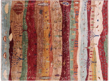 Persian Gabbeh Tribal Handmade Wool Rug - Manhattan Rugs