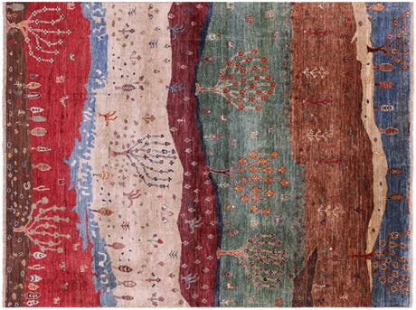 Handmade Persian Gabbeh Tribal Wool Rug - Manhattan Rugs
