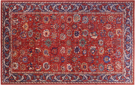 Hand Knotted Super Heriz Serapi Rug - Manhattan Rugs