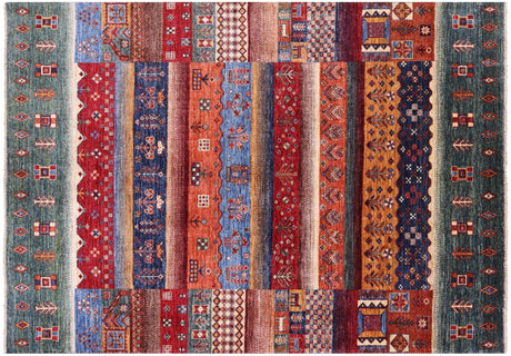 Hand Knotted Persian Gabbeh Tribal Wool Rug - Manhattan Rugs