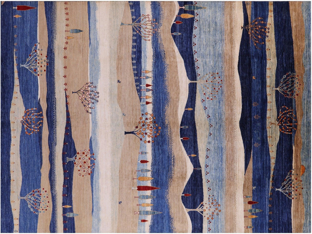 Handmade Tribal Persian Gabbeh Wool Rug - Manhattan Rugs