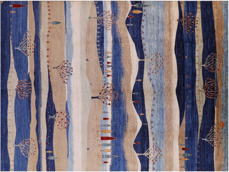 Handmade Tribal Persian Gabbeh Wool Rug - Manhattan Rugs