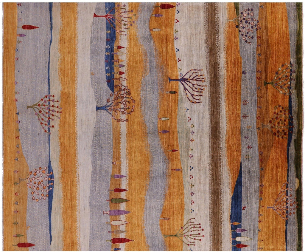 Persian Gabbeh Tribal Handmade Wool Rug - Manhattan Rugs