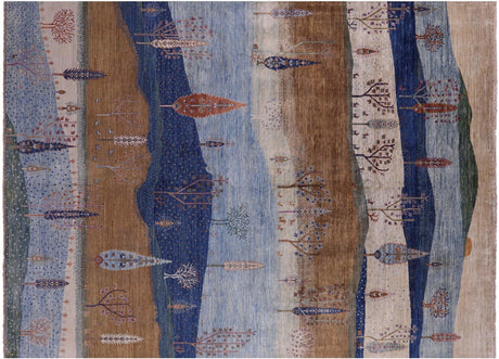 Hand-Knotted Tribal Persian Gabbeh Wool Rug - Manhattan Rugs