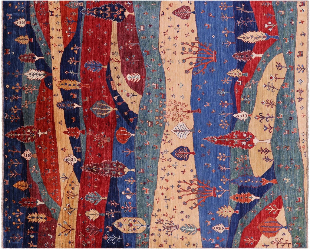 Tribal Persian Gabbeh Hand Knotted Wool Rug - Manhattan Rugs