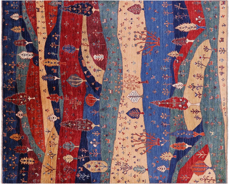 Tribal Persian Gabbeh Hand Knotted Wool Rug - Manhattan Rugs