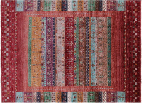 Hand Knotted Tribal Persian Gabbeh Wool Rug - Manhattan Rugs