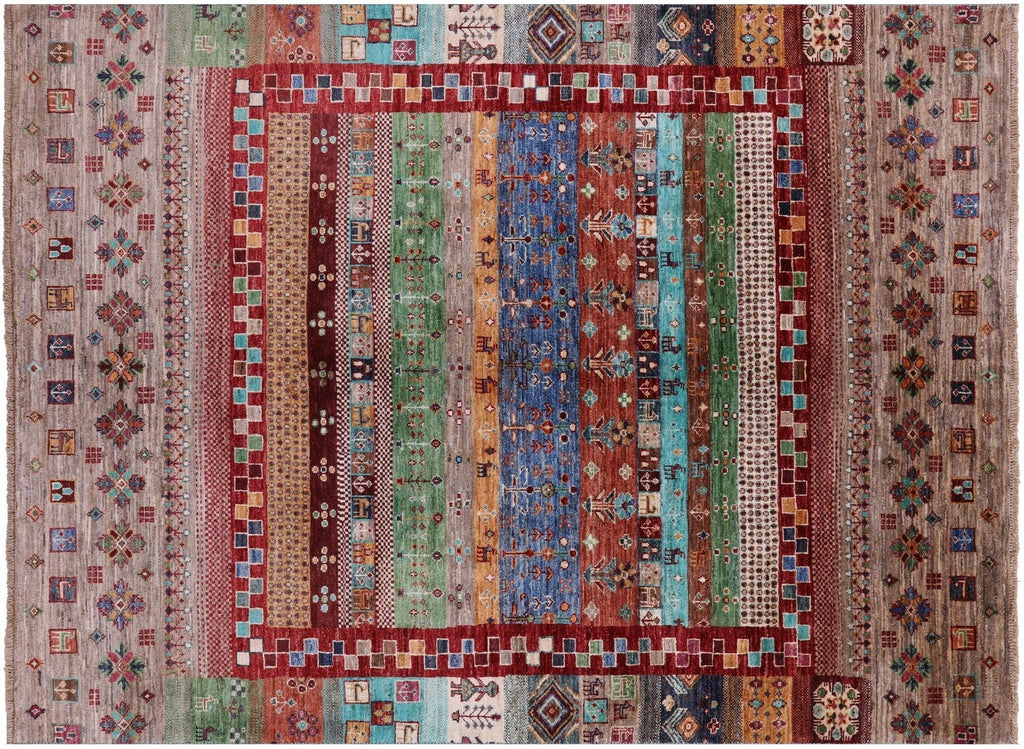 Persian Gabbeh Tribal Handmade Wool Rug - Manhattan Rugs