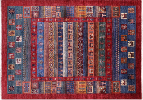 Handmade Tribal Persian Gabbeh Wool Rug - Manhattan Rugs