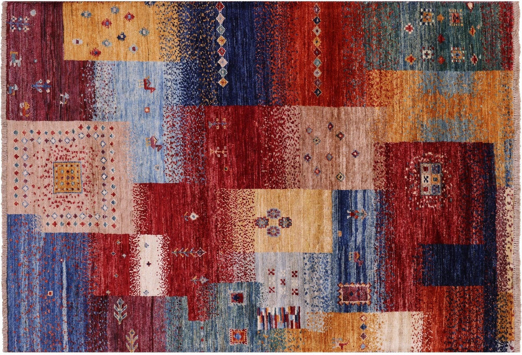 Persian Gabbeh Tribal Hand Knotted Rug - Manhattan Rugs