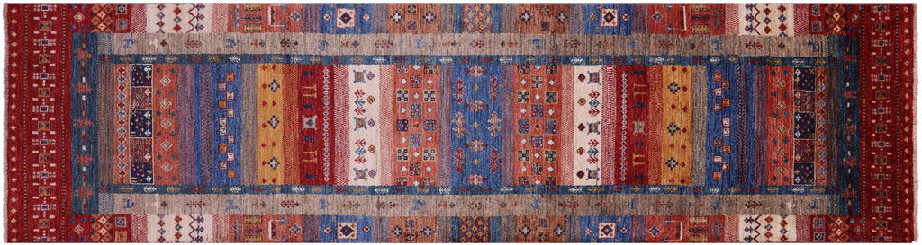 Persian Gabbeh Tribal Hand Knotted Runner Rug - Manhattan Rugs
