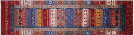 Persian Gabbeh Tribal Hand Knotted Runner Rug - Manhattan Rugs