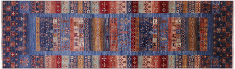 Runner Persian Gabbeh Tribal Handmade Wool Rug - Manhattan Rugs
