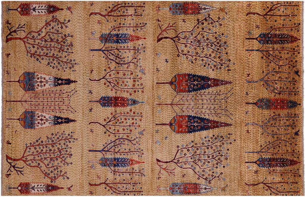 Tribal Persian Gabbeh Hand Knotted Wool Rug - Manhattan Rugs