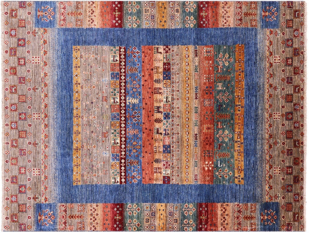 Handmade Persian Gabbeh Tribal Wool Rug - Manhattan Rugs