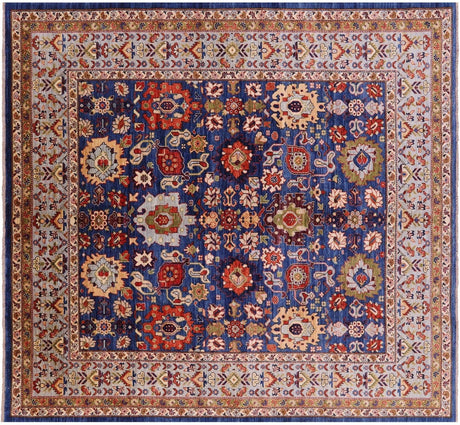 Square Handmade Super Heriz Serapi Wool Rug - Manhattan Rugs