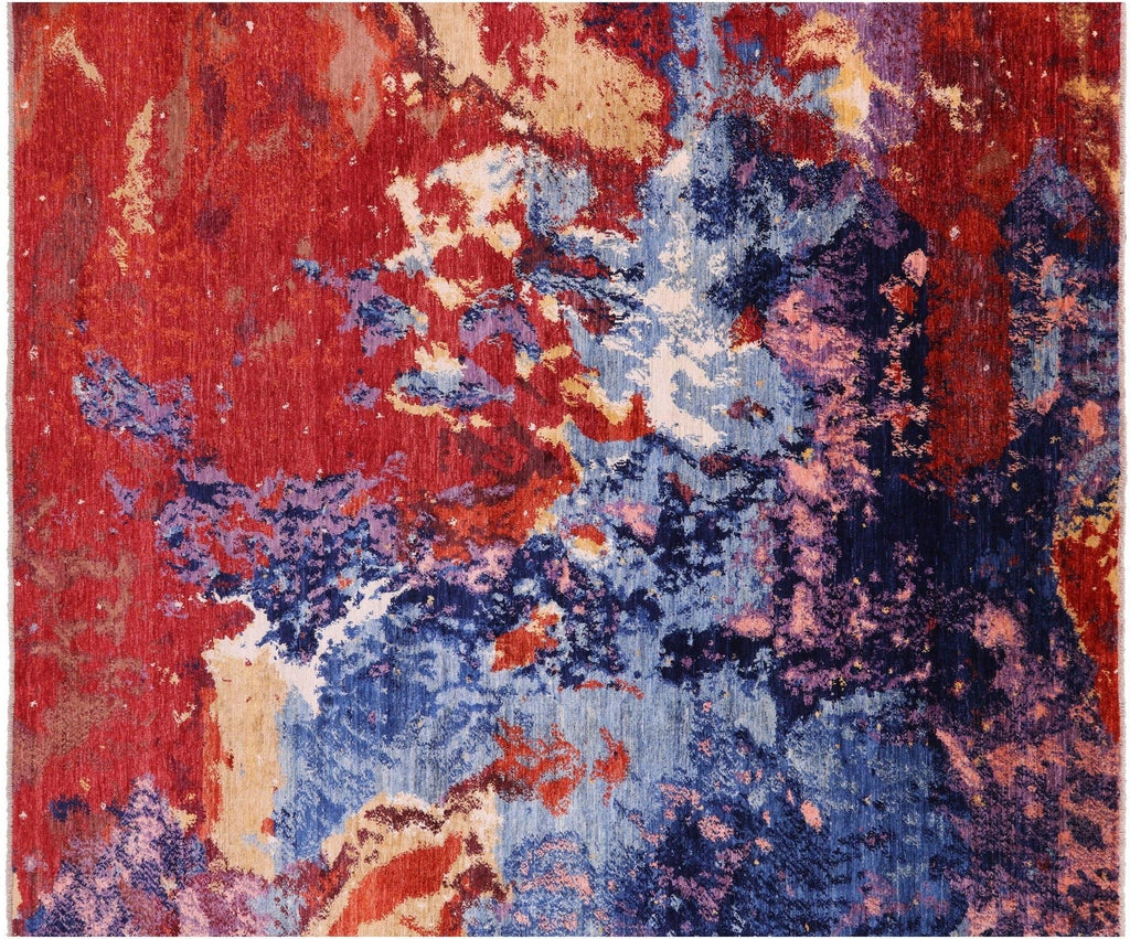 Abstract Modern Hand Knotted Wool Rug - Manhattan Rugs