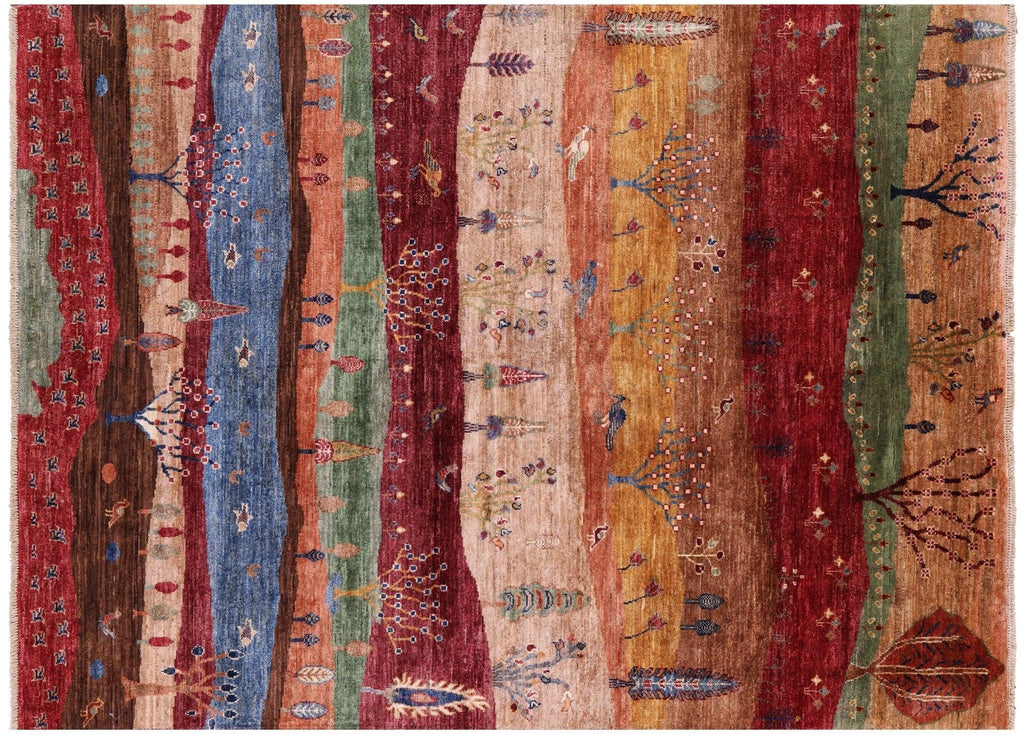 Handmade Tribal Persian Gabbeh Wool Rug - Manhattan Rugs